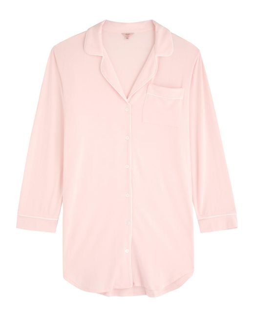 Eberjey Pink Gisele Jersey Night Shirt Dress