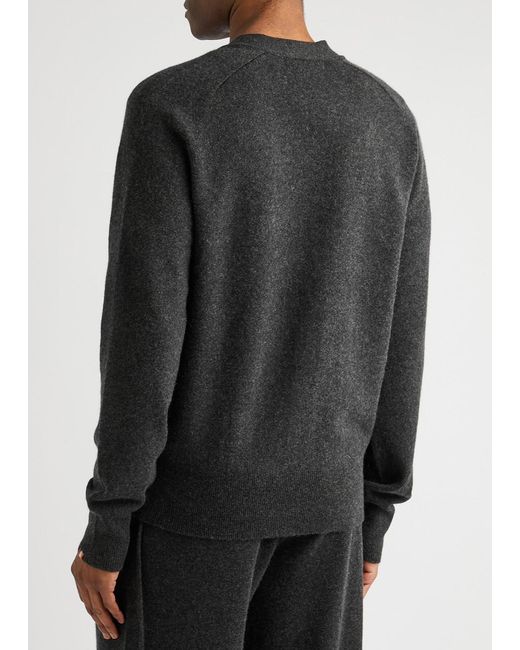 Extreme Cashmere Black N°185 Feike Cashmere-blend Cardigan for men