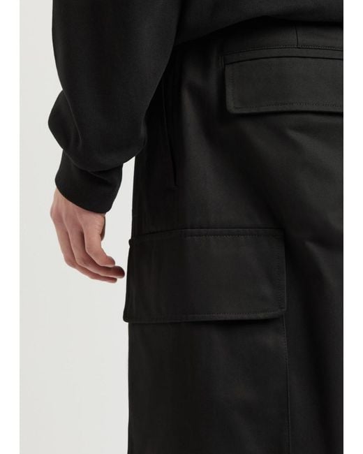 Givenchy Black Straight-Leg Cotton Cargo Trousers for men