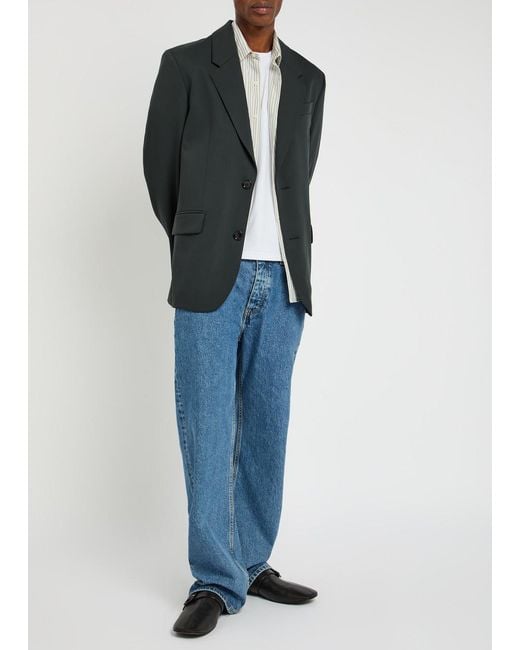 AMI Black Wool Blazer for men
