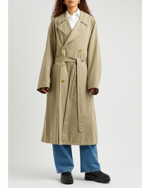 The Row Natural Montrose Cotton-Blend Trench Coat