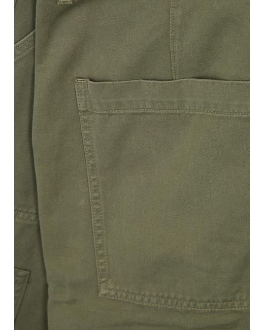 Citizens of Humanity Green Marcelle Cotton Cargo Trousers