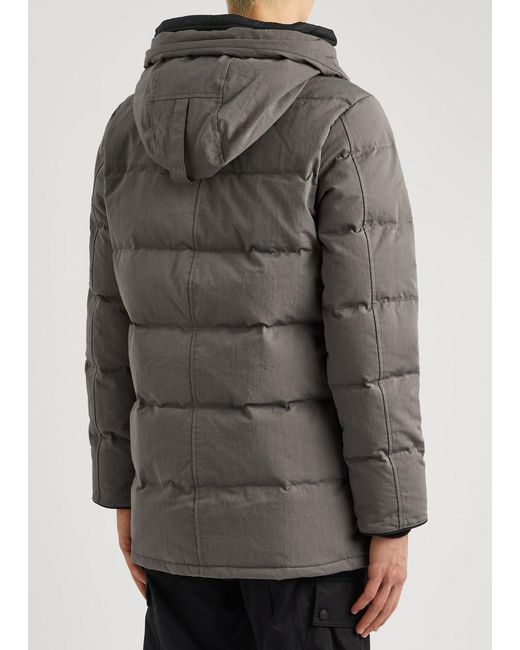Canada Goose Gray Carson Quilted Cotton-blend Parka for men