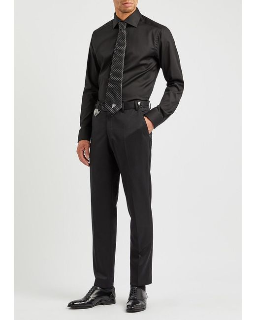 Eton of Sweden Black Cotton-twill Shirt for men