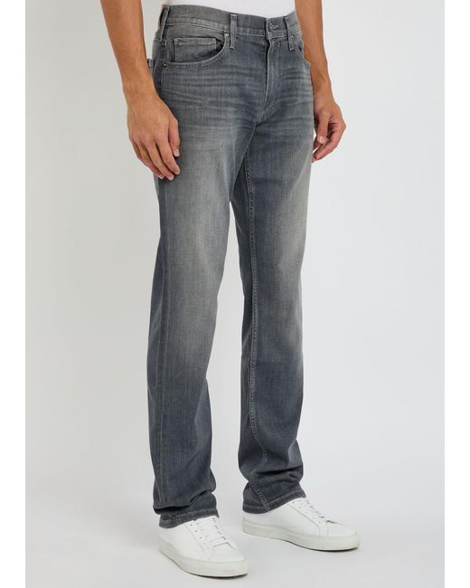 PAIGE Gray Normandie Straight-Leg Jeans for men