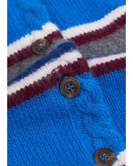 Damson Madder Blue Sofie Merino Wool Vest