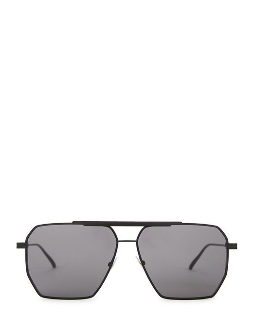 Bottega Veneta Multicolor Matte Aviator-Style Sunglasses, Sunglasses for men