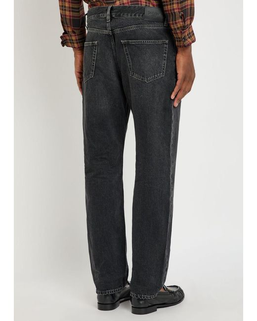 Saint Laurent Blue Mick Straight-Leg Jeans for men