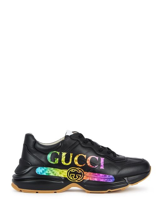 Gucci Black Rhyton Sneaker for men