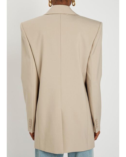 Saint Laurent Natural Wool Blazer Jacket