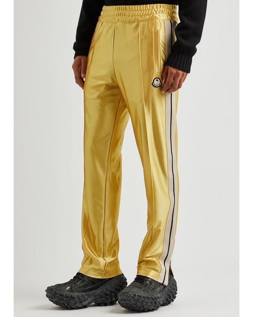 Moncler Genius Yellow 8 Moncler Palm Angels Satin-jersey Track Pants for men
