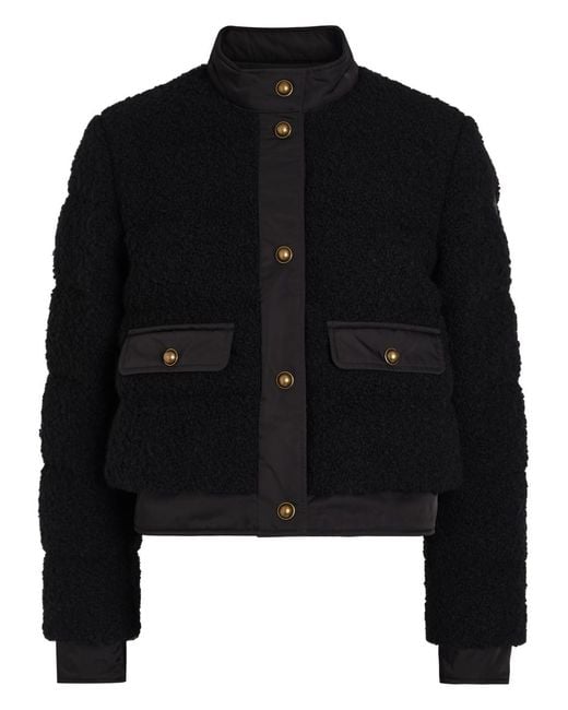 Moncler Black Blandy Padded Bouclé Jacket