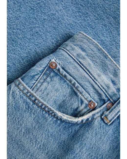 Agolde Blue Vintage Loose Straight-Leg Jeans