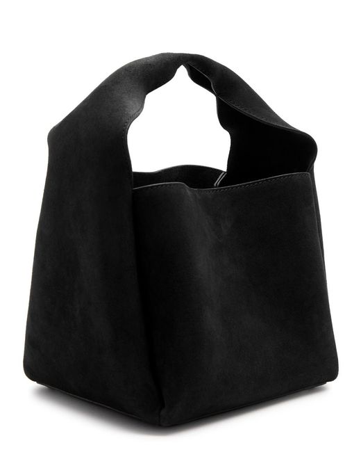 Totême  Black Totême Small Suede Bucket Bag