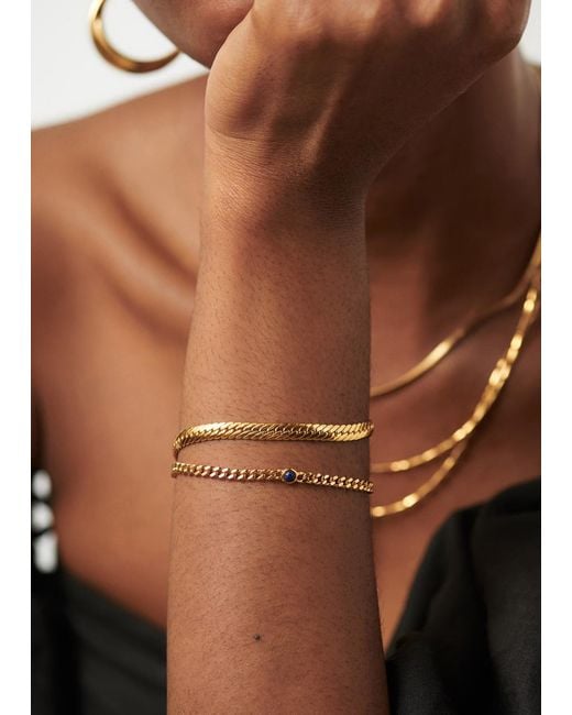 Missoma Metallic September Birthstone 18kt Vermeil Bracelet