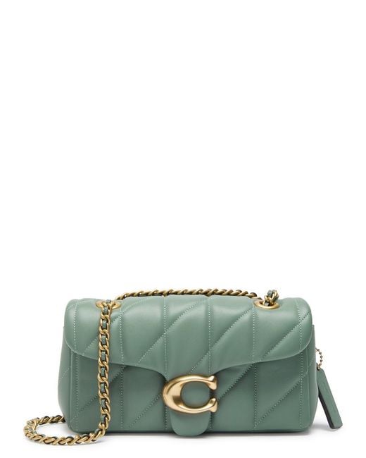 COACH Green Tabby 20 Quilted Leather Shoulder Bag
