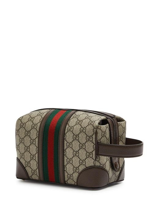 Gucci Gray gg Savoy Monogrammed Wash Bag for men