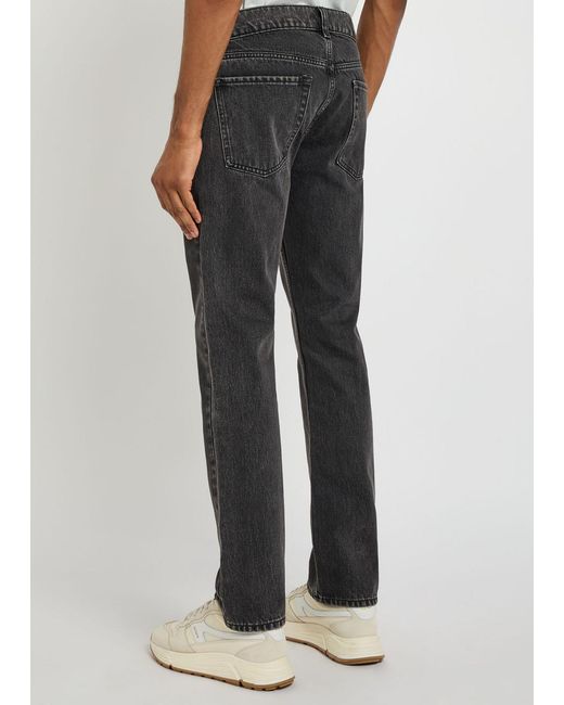 7 For All Mankind Gray Modern Straight-Leg Denim Jeans for men