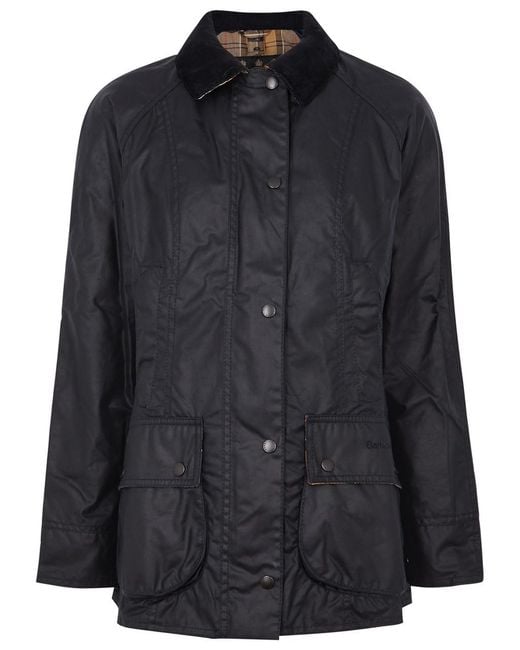 Barbour Black Beadnell Waxed Cotton Jacket