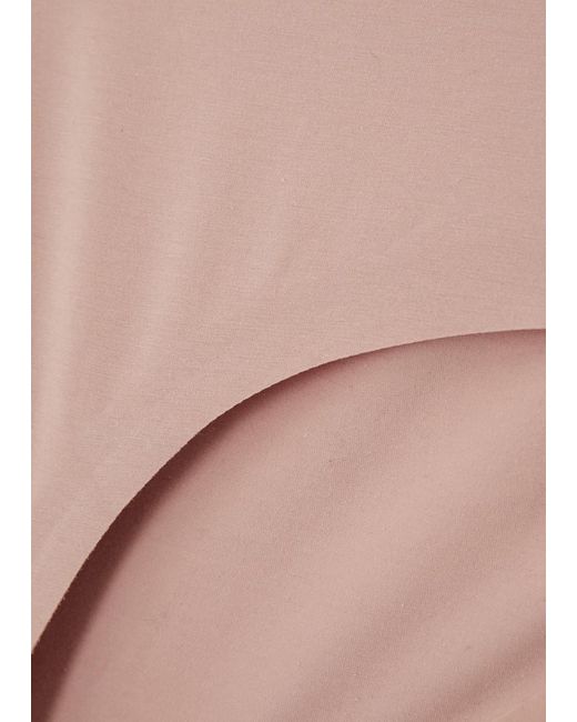 Wolford Pink Contour Stretch-cotton Briefs