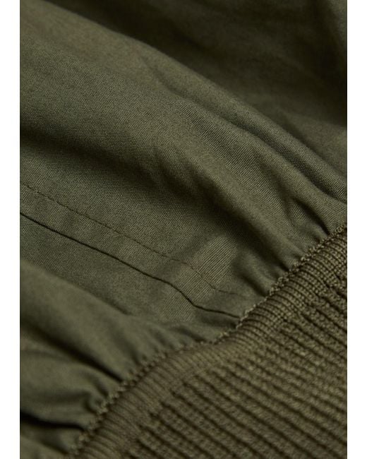 Jonathan Simkhai Green Stiles Cotton-Poplin Cropped Shirt