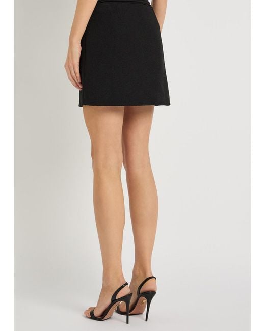 Courreges Black Tweed Mini Skirt