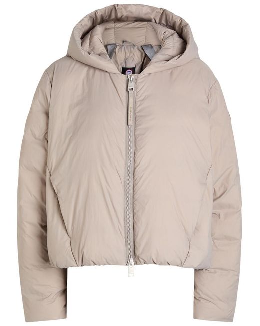Canada Goose Natural Elba Hooded Padded Nylon Jacket