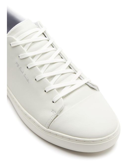 PS by Paul Smith White Lee Leather Sneakers for men
