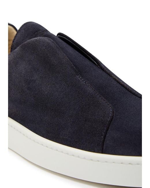 Aurélien Blue Aur3 Suede Sneakers for men