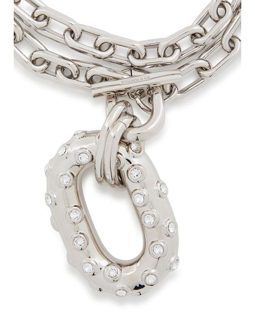 Rabanne Metallic Xl Link Chain Necklace