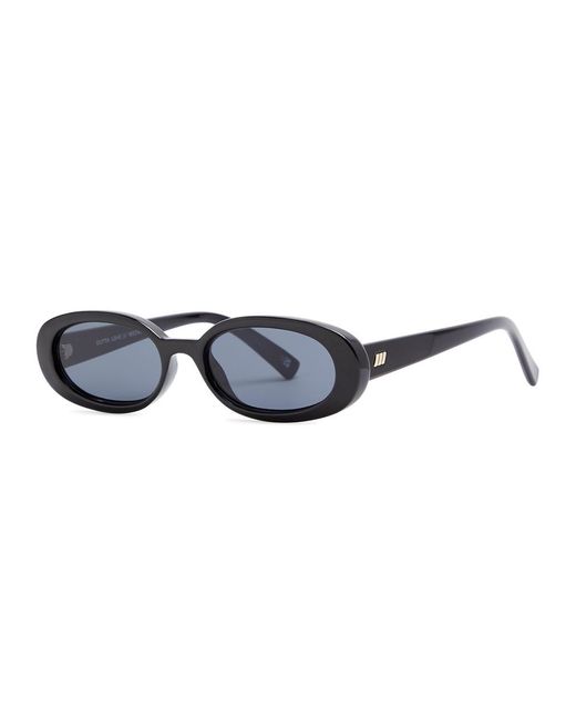 Le Specs Blue Outta Love Oval-frame Sunglasses for men