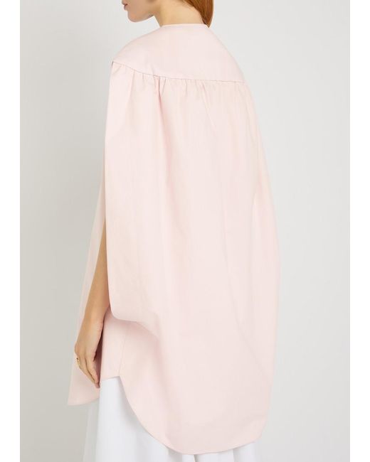 Jacquemus Pink La Robe Berlingot Cotton-Poplin Mini Shirt Dress