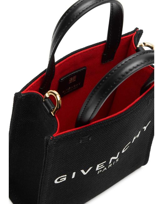 Givenchy Black G Tote Mini Canvas Cross-body Bag