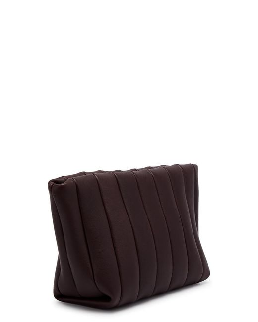 Maeden Brown Boulevard Quilted Leather Pouch