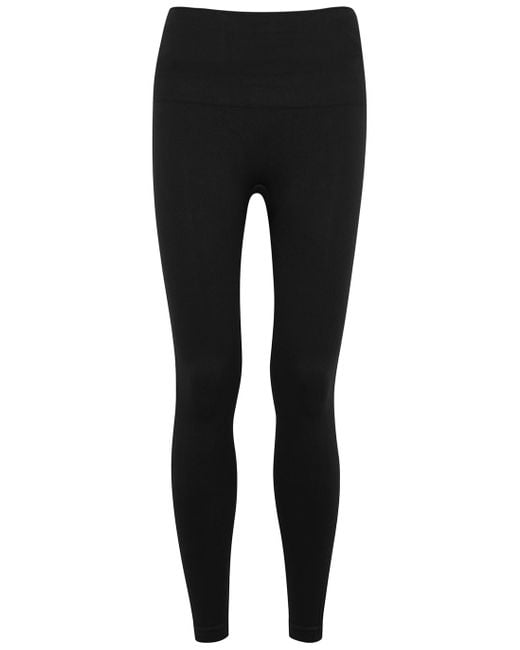 Spanx Ecocare Seamless Stretch-jersey leggings in Black | Lyst
