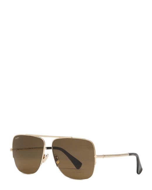 Max Mara Pink Aviator-Style Sunglasses