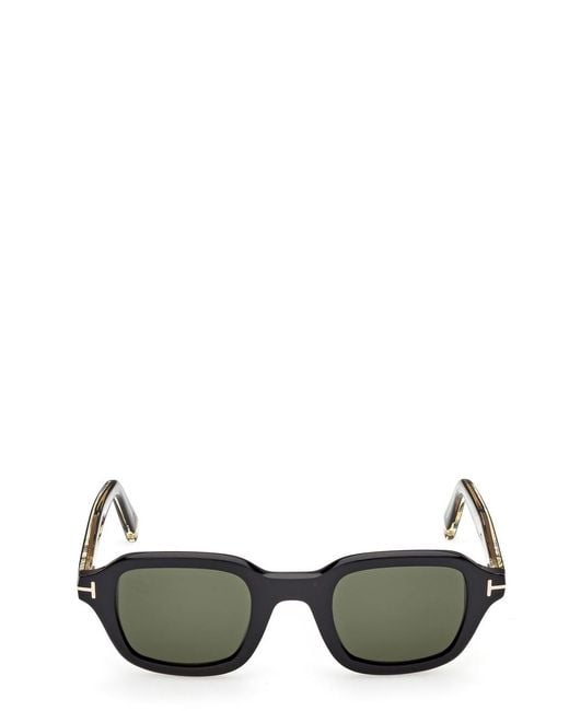 Tom Ford Green Icon Rectangle-Frame Sunglasses for men