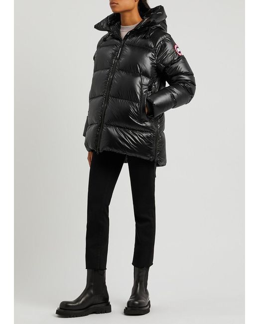 Canada Goose Black Cypress Quilted Feather-Light Shell Coat