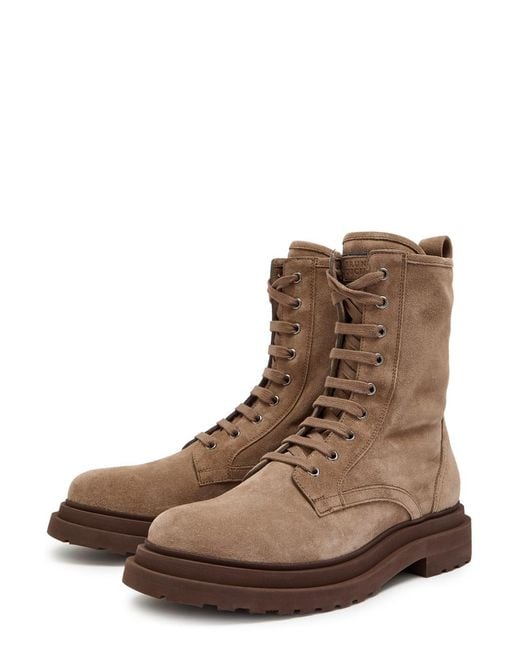 Brunello Cucinelli Brown Suede Ankle Boots