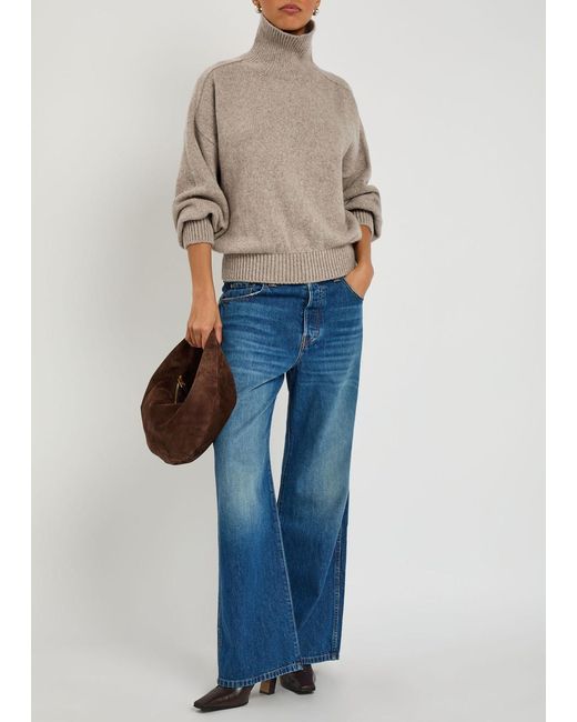 Khaite Natural Willem Ribbed Cashmere Jumper
