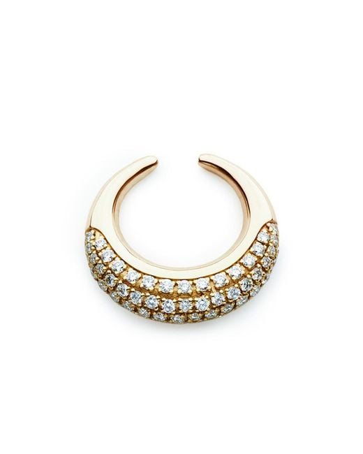 Luminous 27 White Polvorosa Pavé Chiquto 18K Ear Cuff