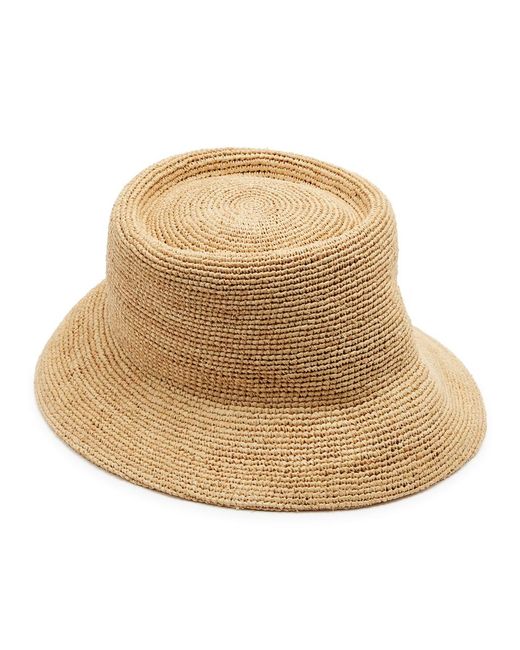 Lack of Color Natural Inca Raffia Bucket Hat