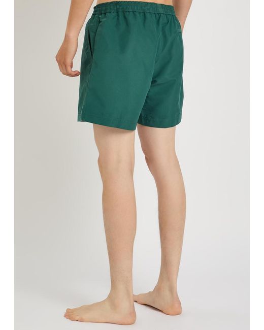 Sunspel Green Shell Swim Shorts for men