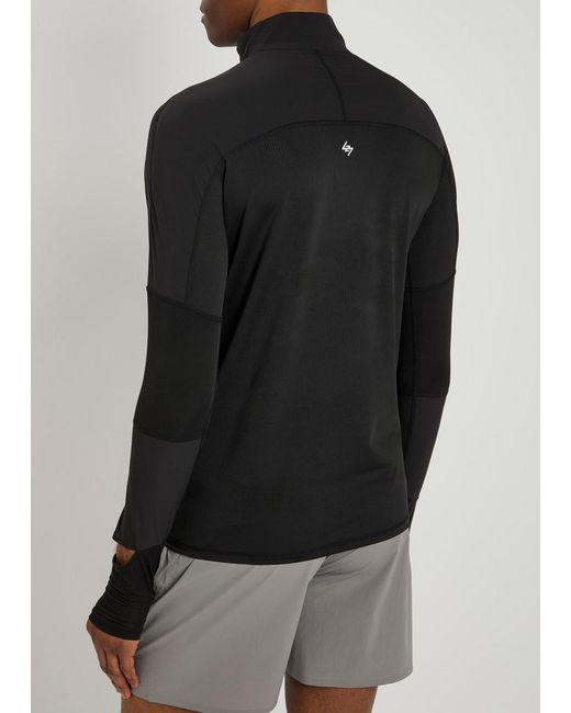 Represent Black 247 Run Quarter Zip Stretch-Jersey Jacket for men