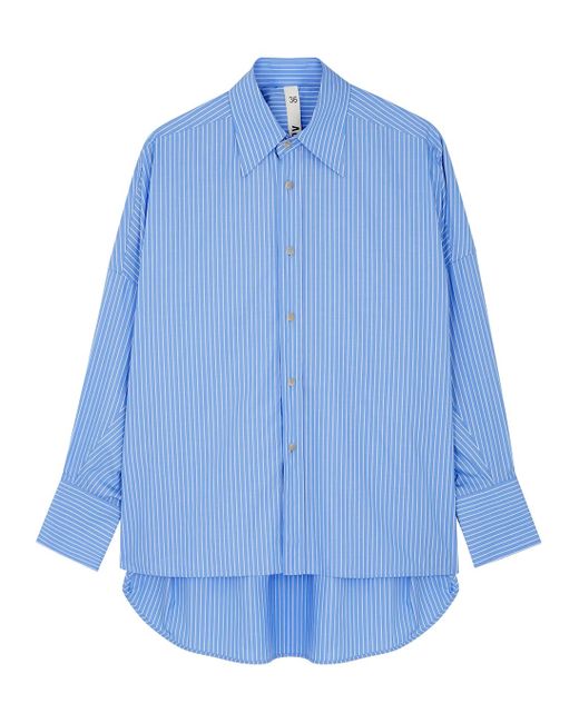 Petar Petrov Blue Striped Cotton-poplin Shirt