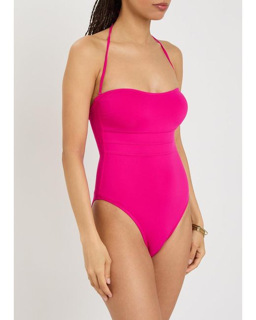 Melissa Odabash Pink Latina Strapless Swimsuit