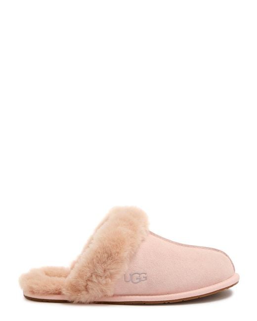 Ugg Pink Scuffette Ii Suede Slippers