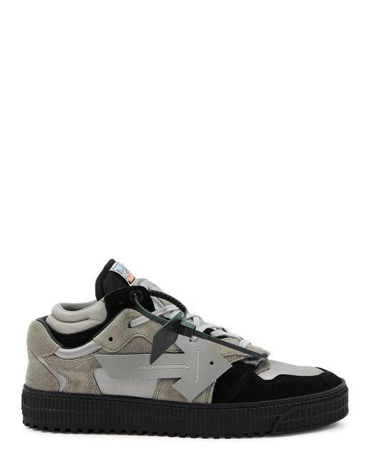 Off-White c/o Virgil Abloh Floating Arrow Panelled Suede Sneakers in ...