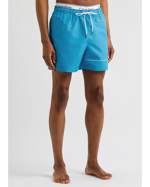 Calvin Klein Blue Shell Swim Shorts for men