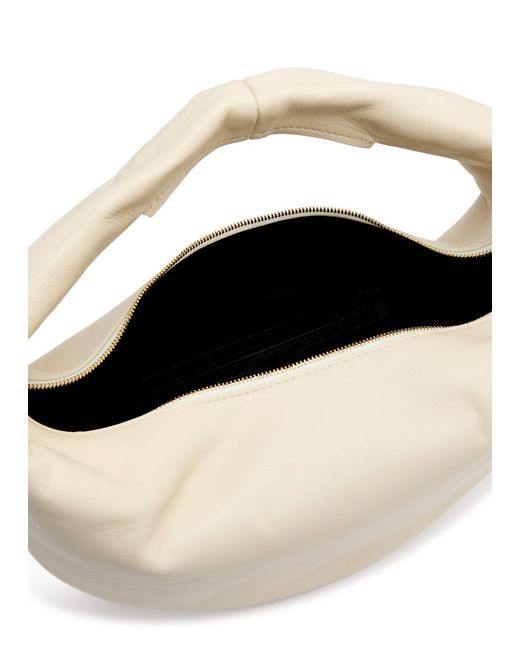 Khaite Natural Olivia Medium Leather Top Handle Bag